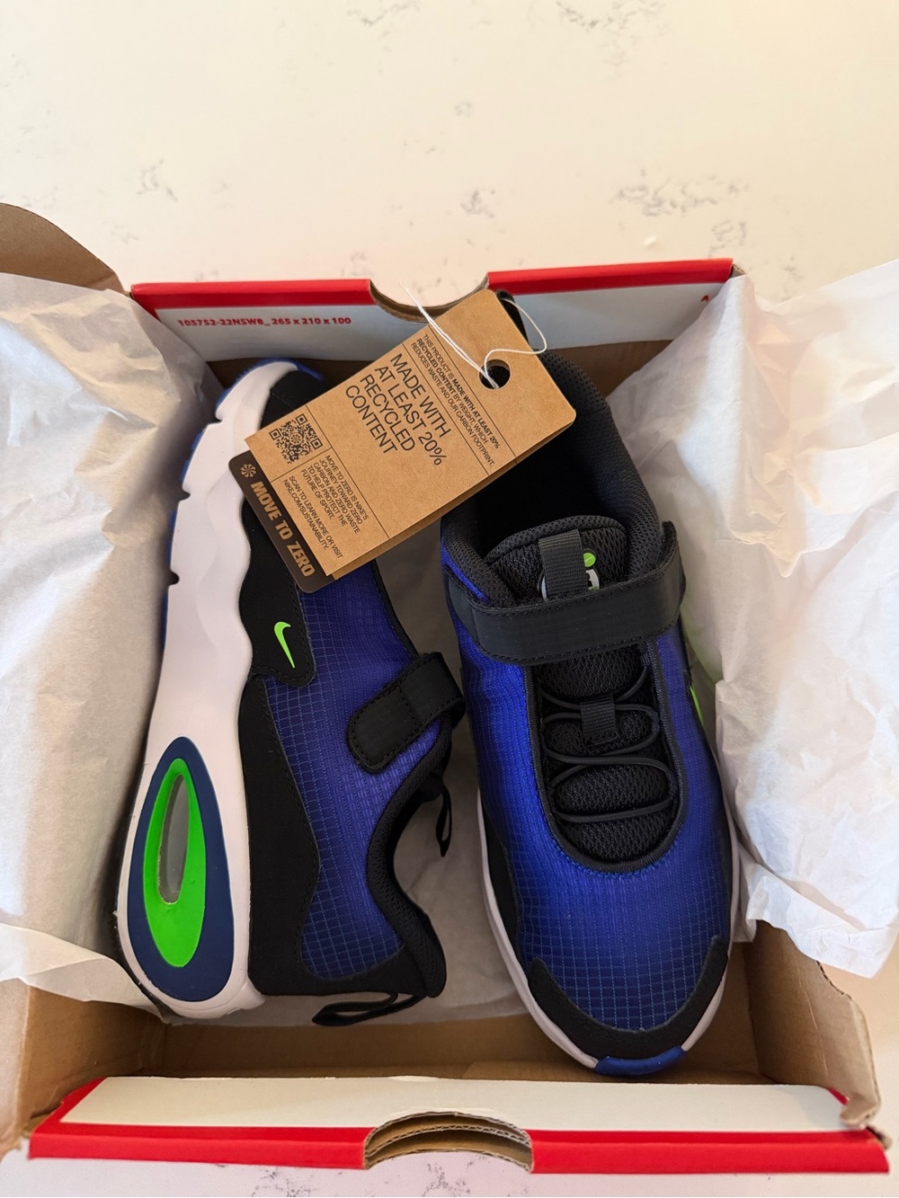 Nike Air Max Nova Little Kids 1.5 Blue Black Green NIB